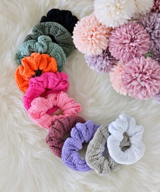 Musselin Scrunchie – versch. Farben