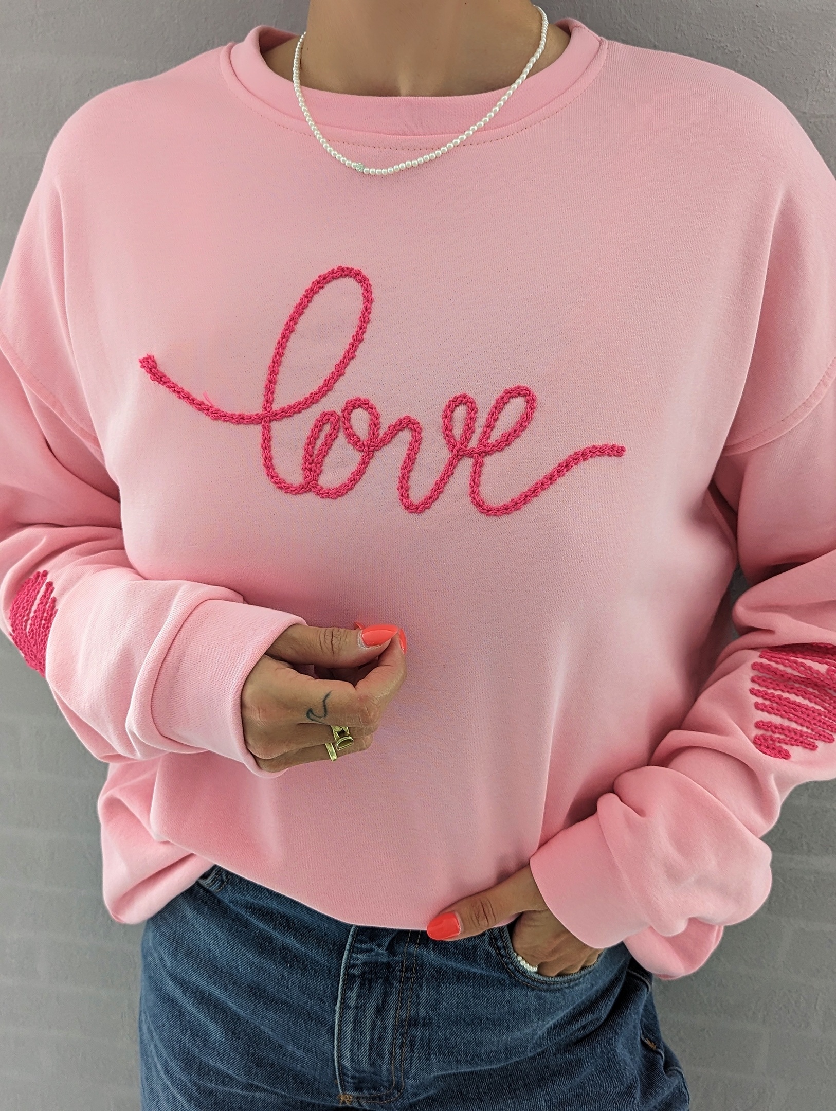 Sweater – TRUE LOVE – versch. Farben