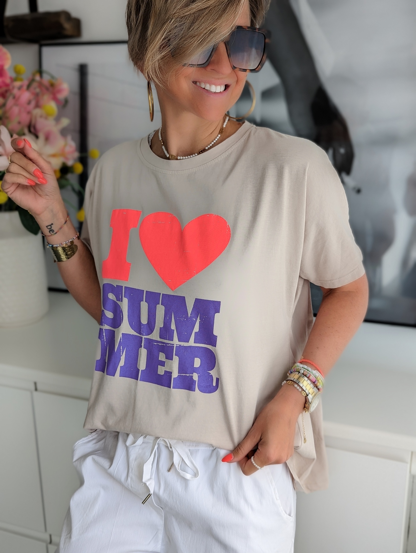 T-Shirt – SUMMER LOVE – versch. Farben
