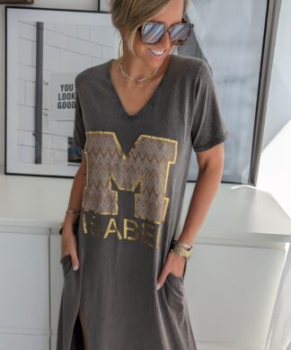 langes T-SHIRT Kleid ISABEL – versch. Farben