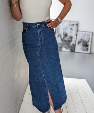 Maxi Jeansrock DEEP WATER – dark blue