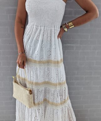 süsses Maxikleid SWEETHEART – weiss