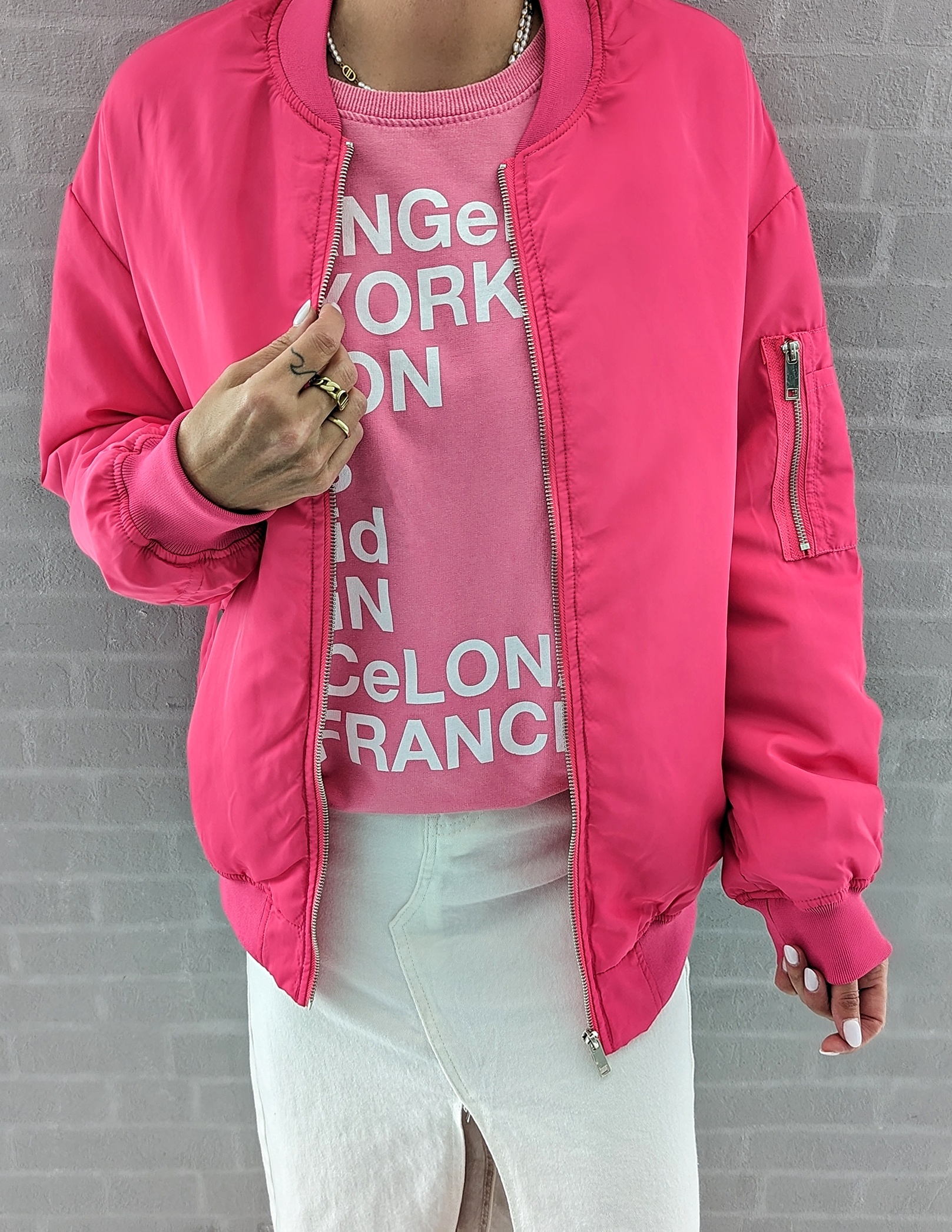 Oversize Bomberjacke – KOKO – pink