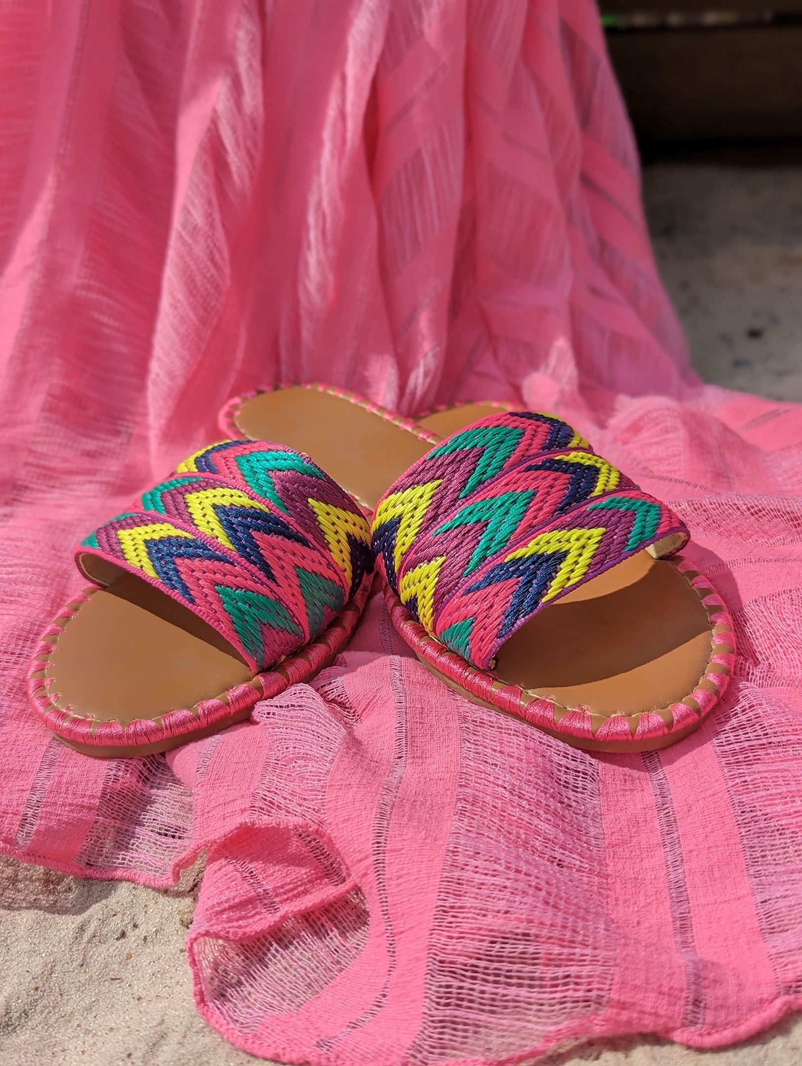 Pantolette DE COLORES – fuchsia