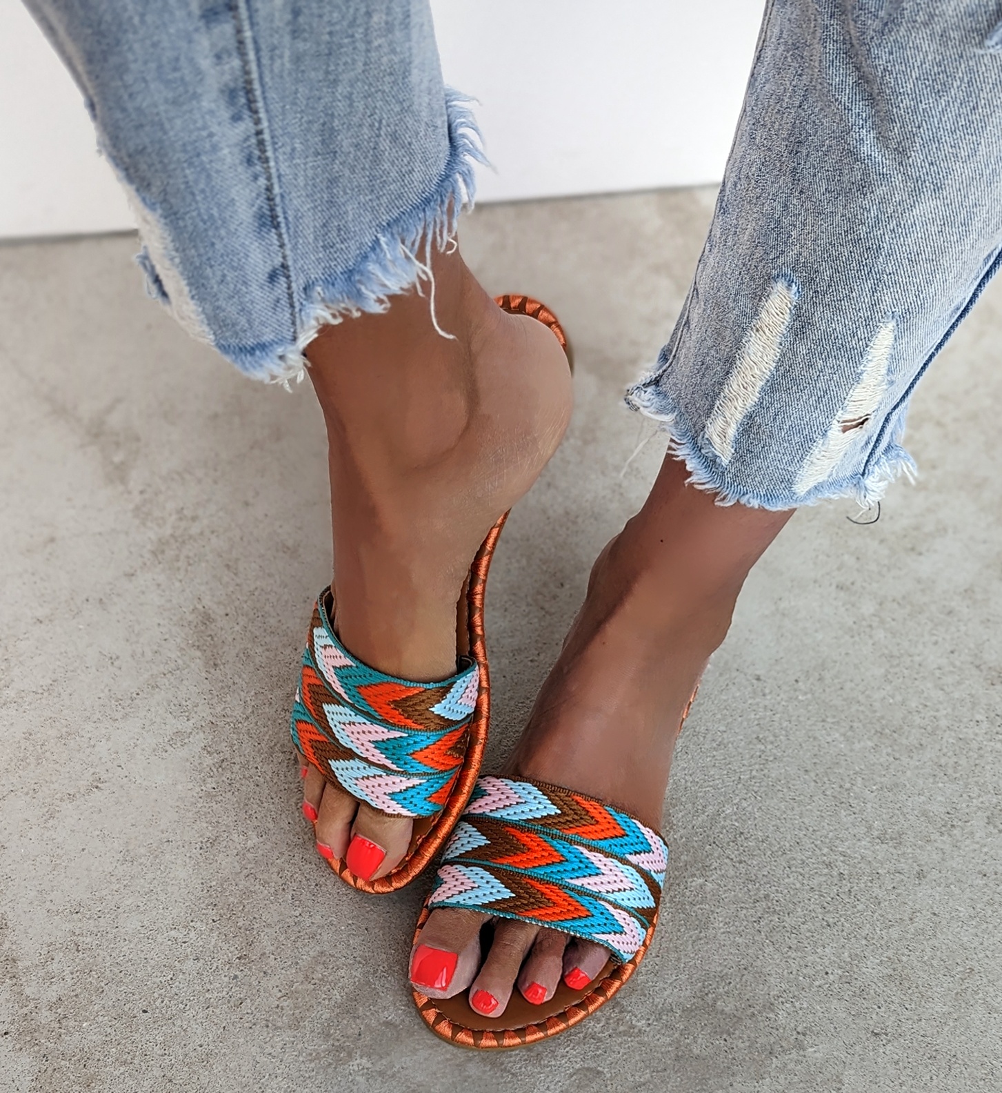 Pantolette DE COLORES – orange