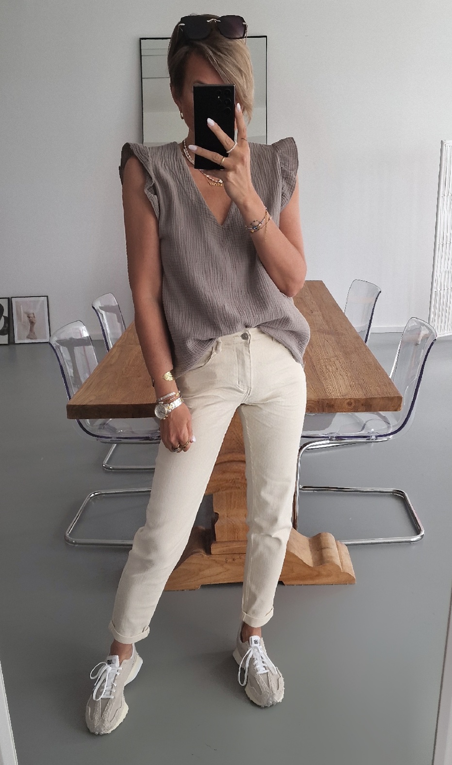 SLIM-Mom-Jeans – CLAIRE – beige
