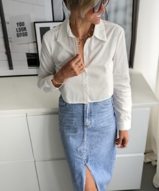 kurze Hemdbluse – PRETTY WHITE