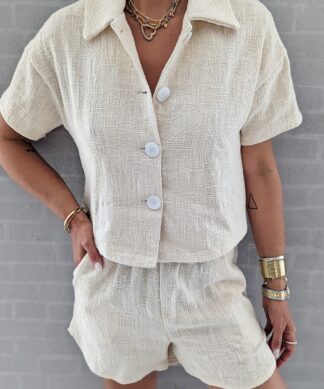 KURZE SHORTS JETSETTER – beige
