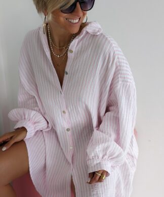 lange Musselinbluse BIG EXTRA  – versch. Farben