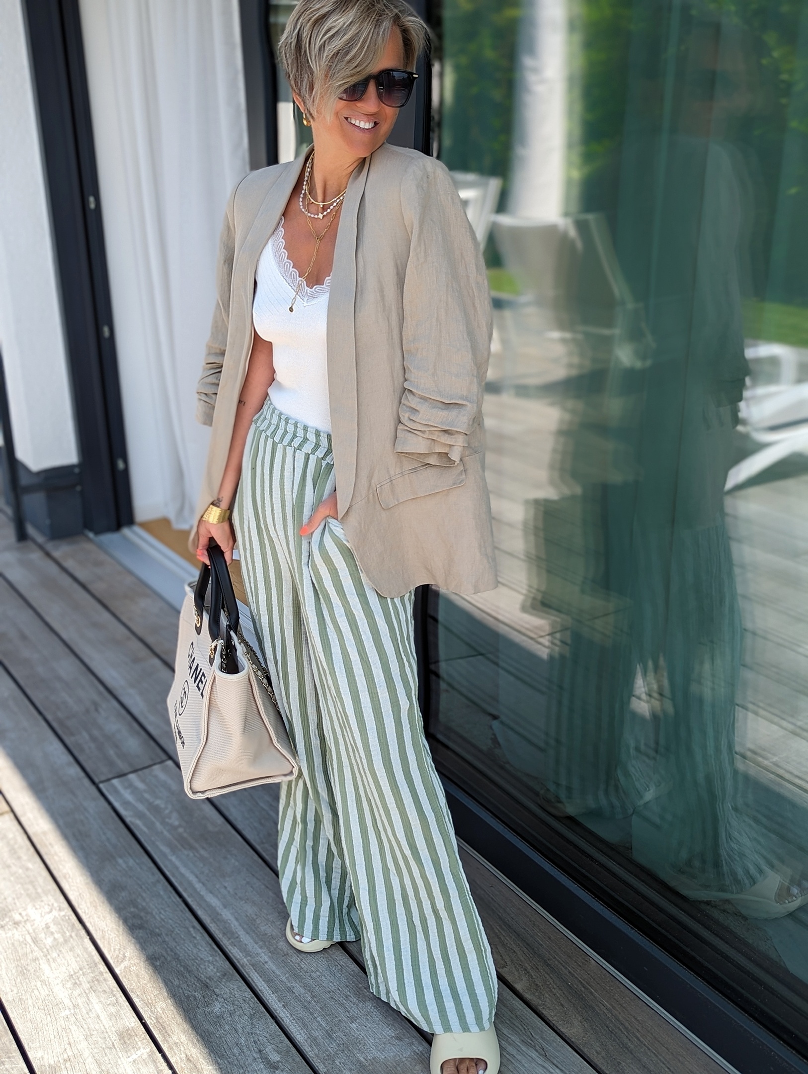 lange Hose – SHUFFLE STRIPED – versch. Farben