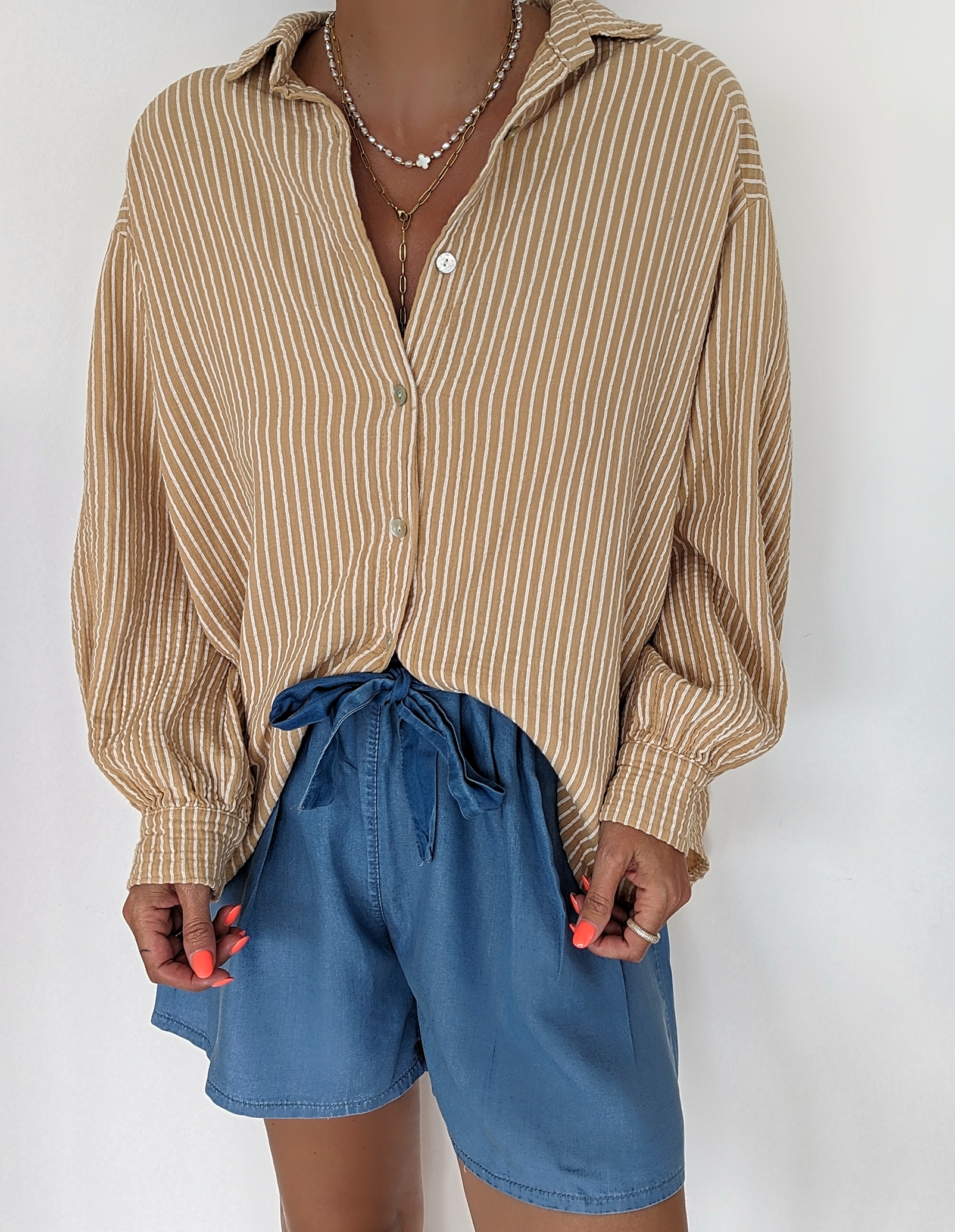 Musselinbluse NEEDLES – versch. Farben