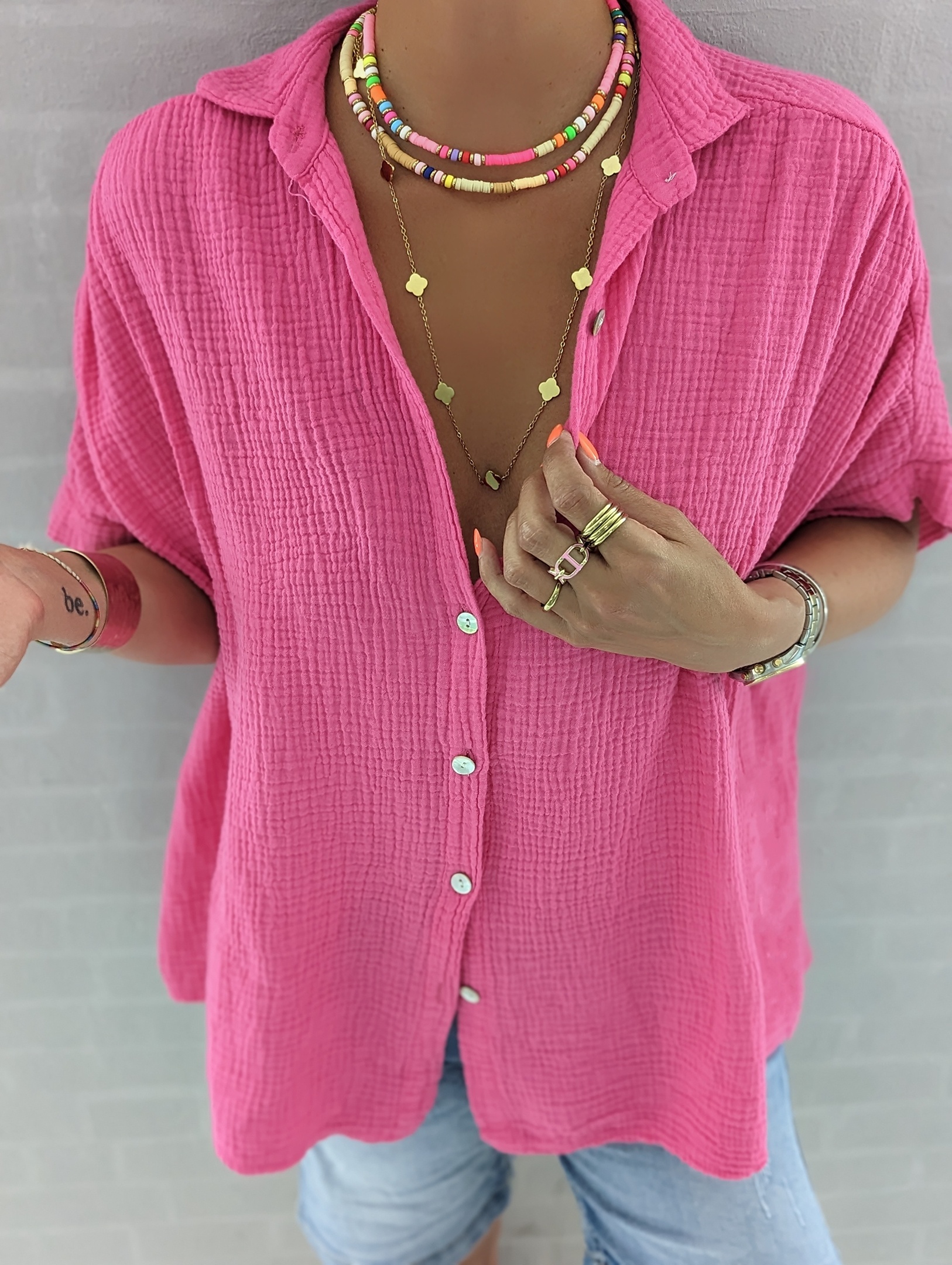 Musselinbluse READY OR NOT – versch. Farben SALE