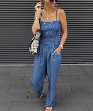 Lässiger Denim Jumpsuit INDIGO – versch. Farben