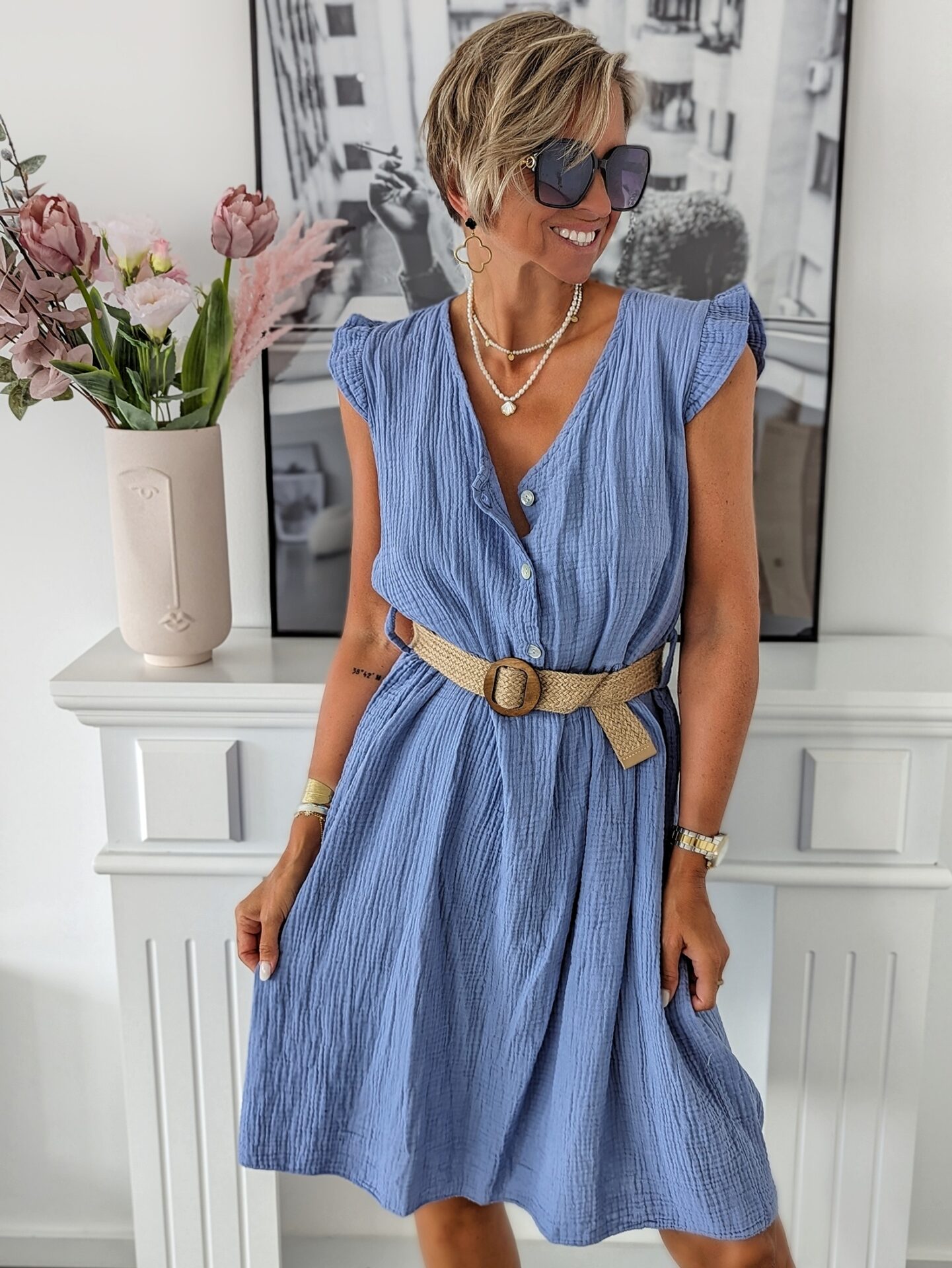 Musselinkleid ALL SPRUCED UP – versch. Farben SALE