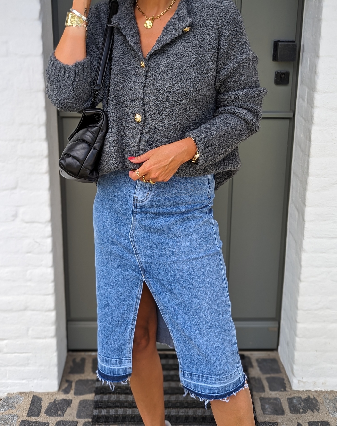 Midi Jeansrock POPSTAR – dark blue