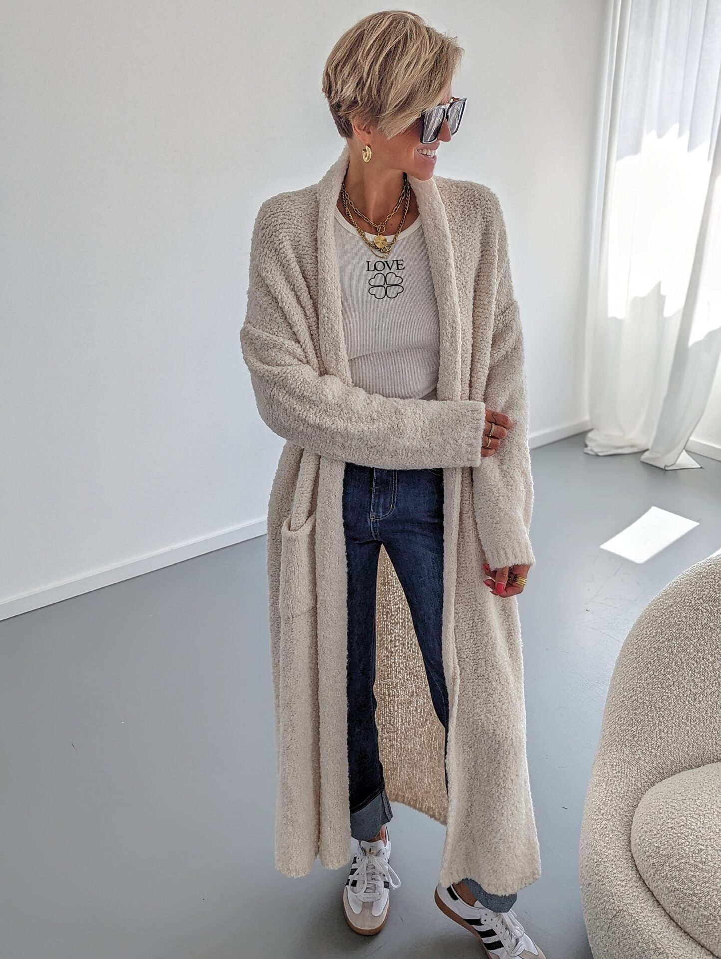 XL Cardigan MICHIGAN – versch. Farben