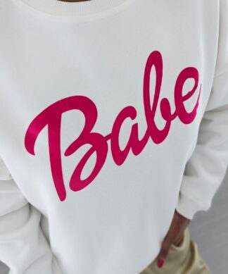 Sweater PINK BABE – weiss PINK COLLECTION