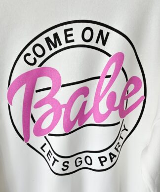 Sweater PARTY BABE – weiss PINK COLLECTION