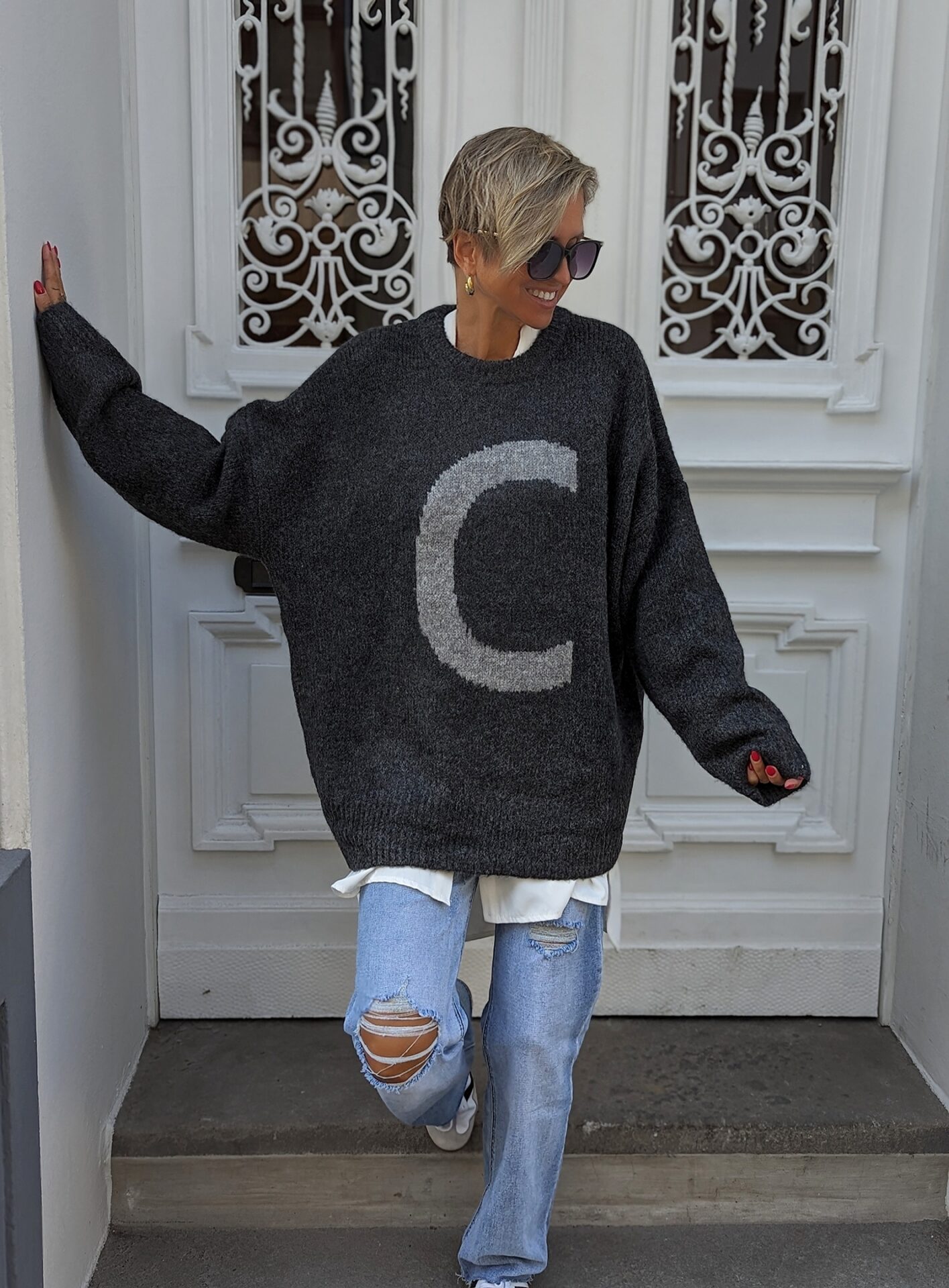 Strickpullover BIG C – versch. Farben