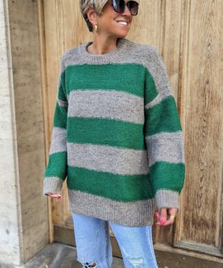 gestreifter Strickpullover HORIZON – Exclusive Collection