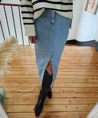 Maxi Jeansrock SOUZA – light blue