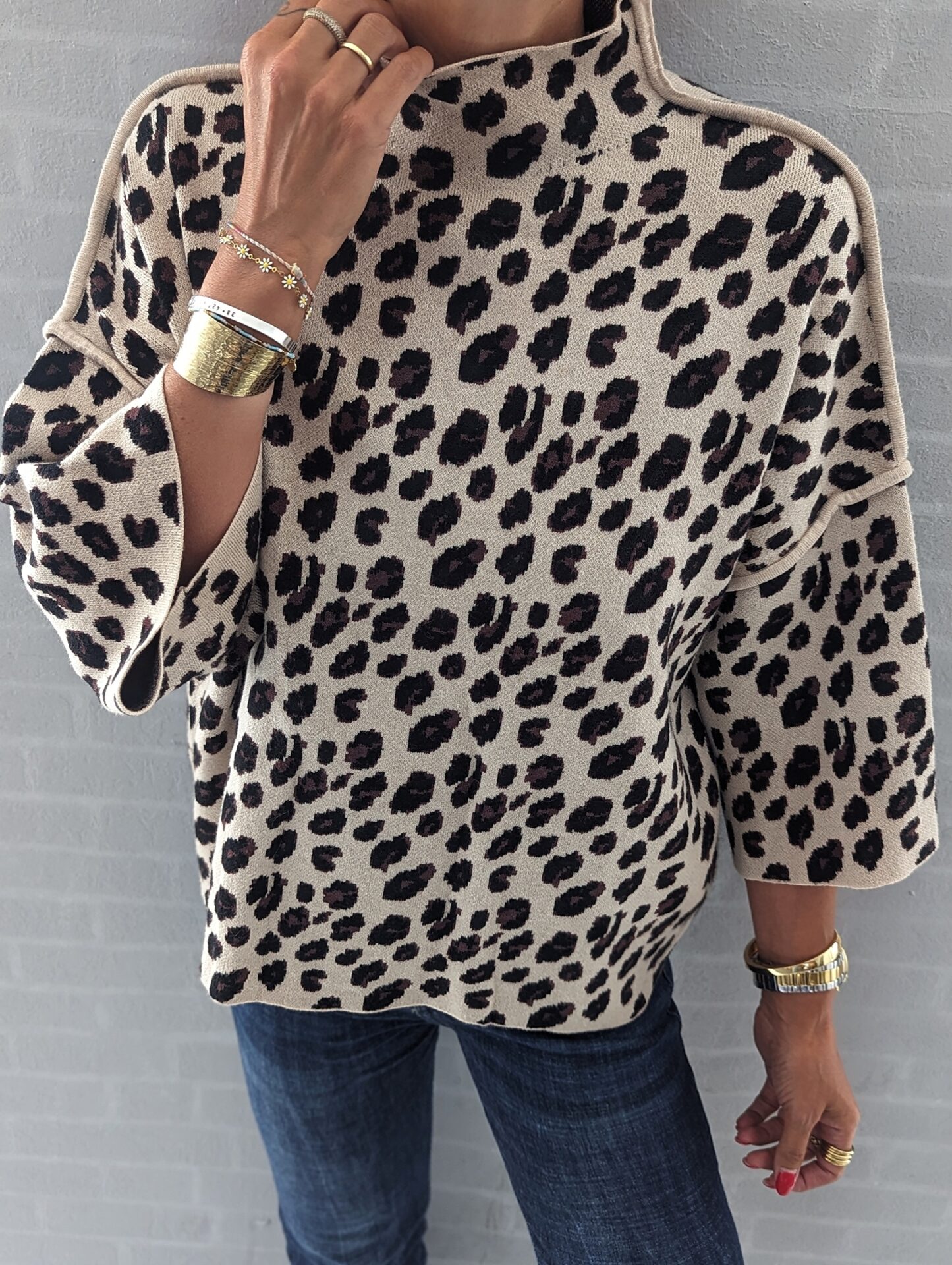 Feinstrickpullover LEOPARD