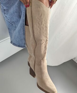 Western Boots – HIGHER LOVE  – beige