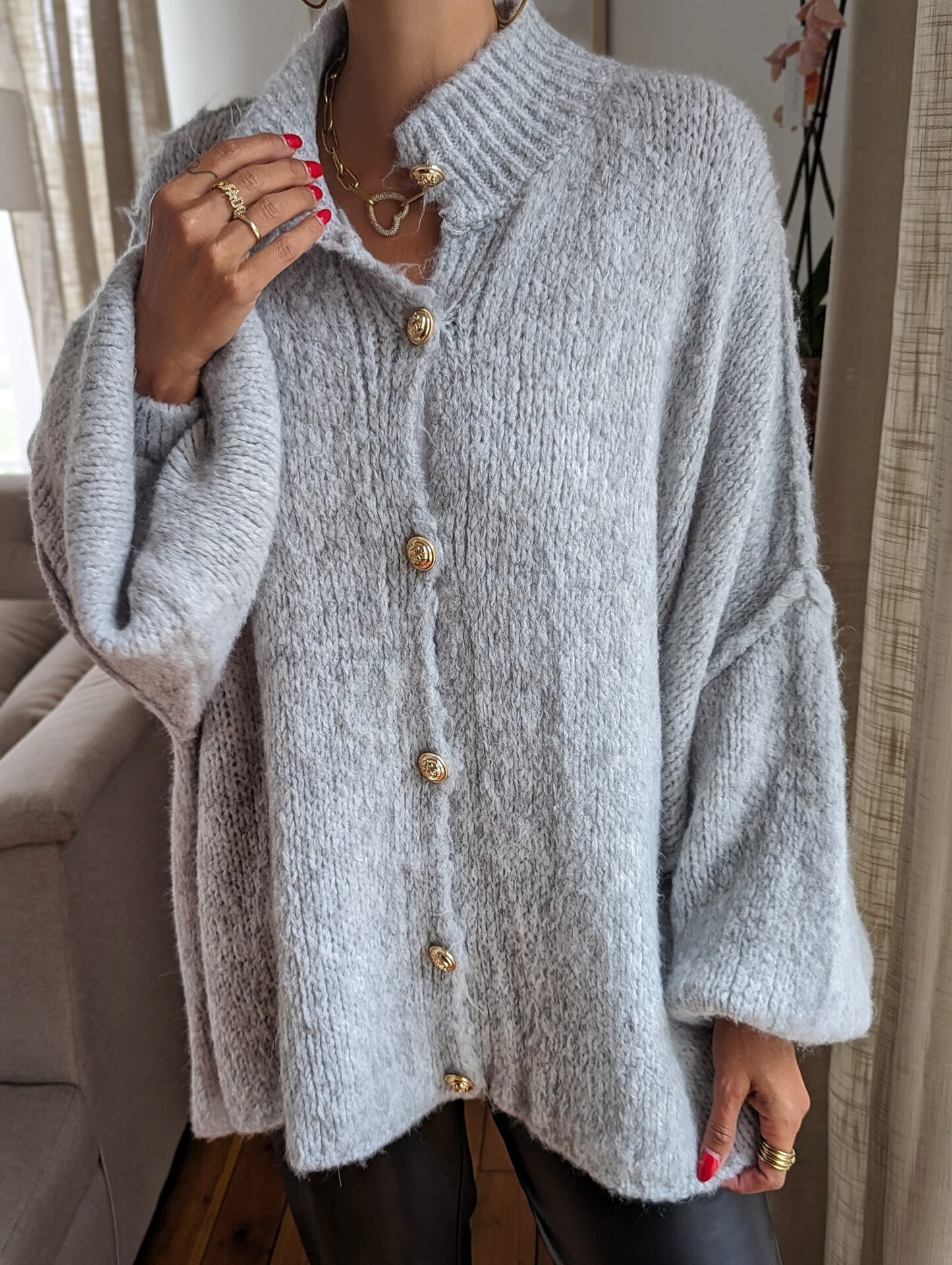 Oversize Cardigan AUTUMN IS COMING  – versch. Farben