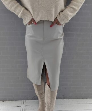 Kunstlederrock DISHY – beige