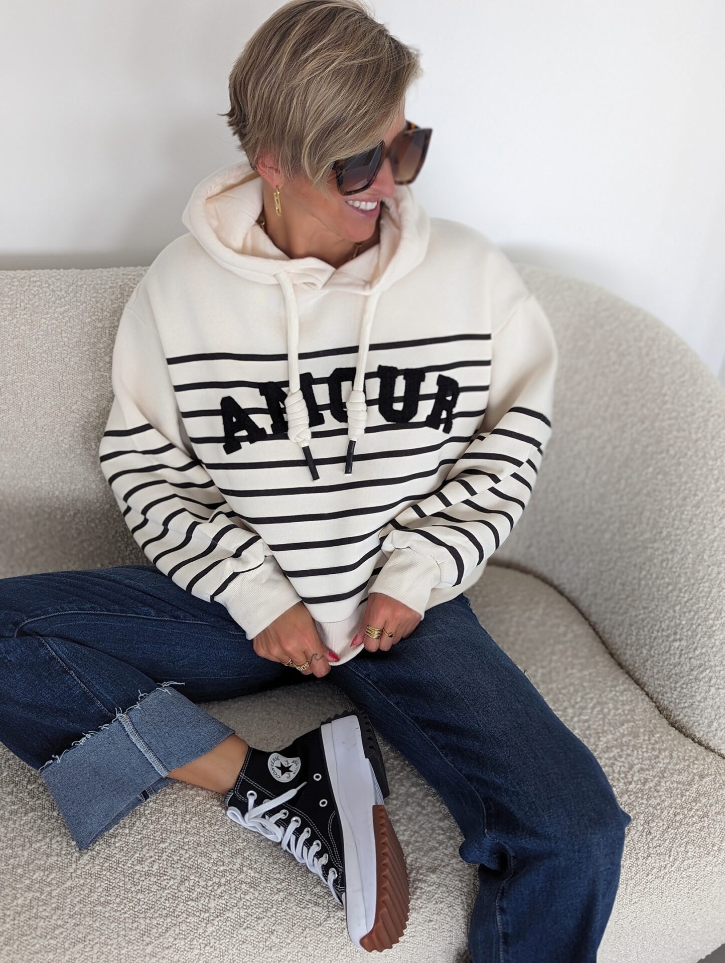 Hoodie AMOUR STRIPES