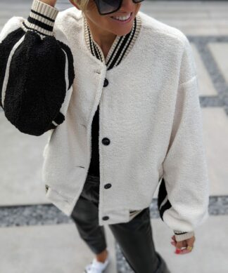Coole Bomberjacke YANKEE – creme