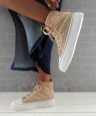 SNEAKER TEDDY SMILEY – sand