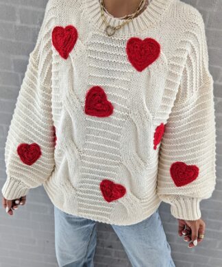 Pullover MY HEART WILL GO ON – creme