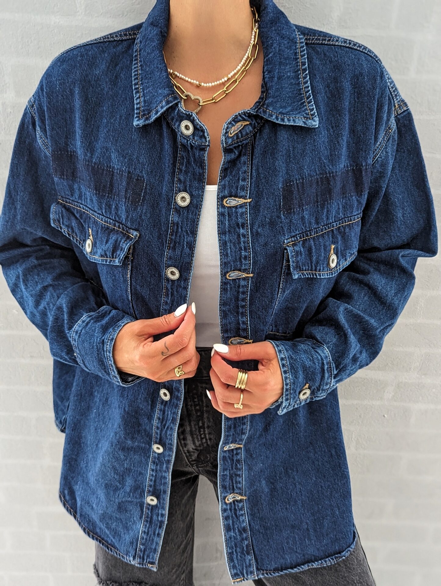 Jeanshemd ARTIST – dark blue