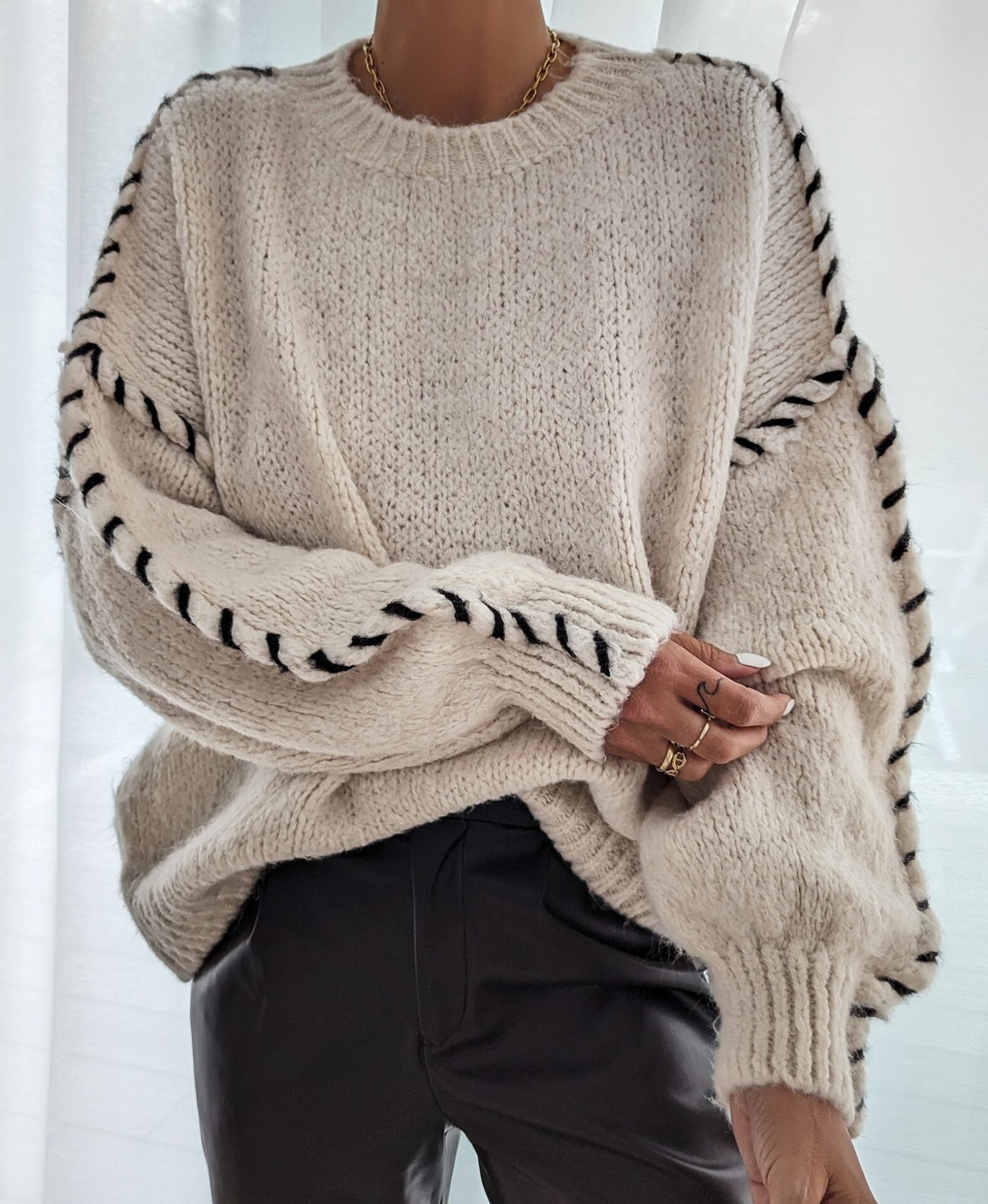 Pullover FANCY SEAM – versch. Farben