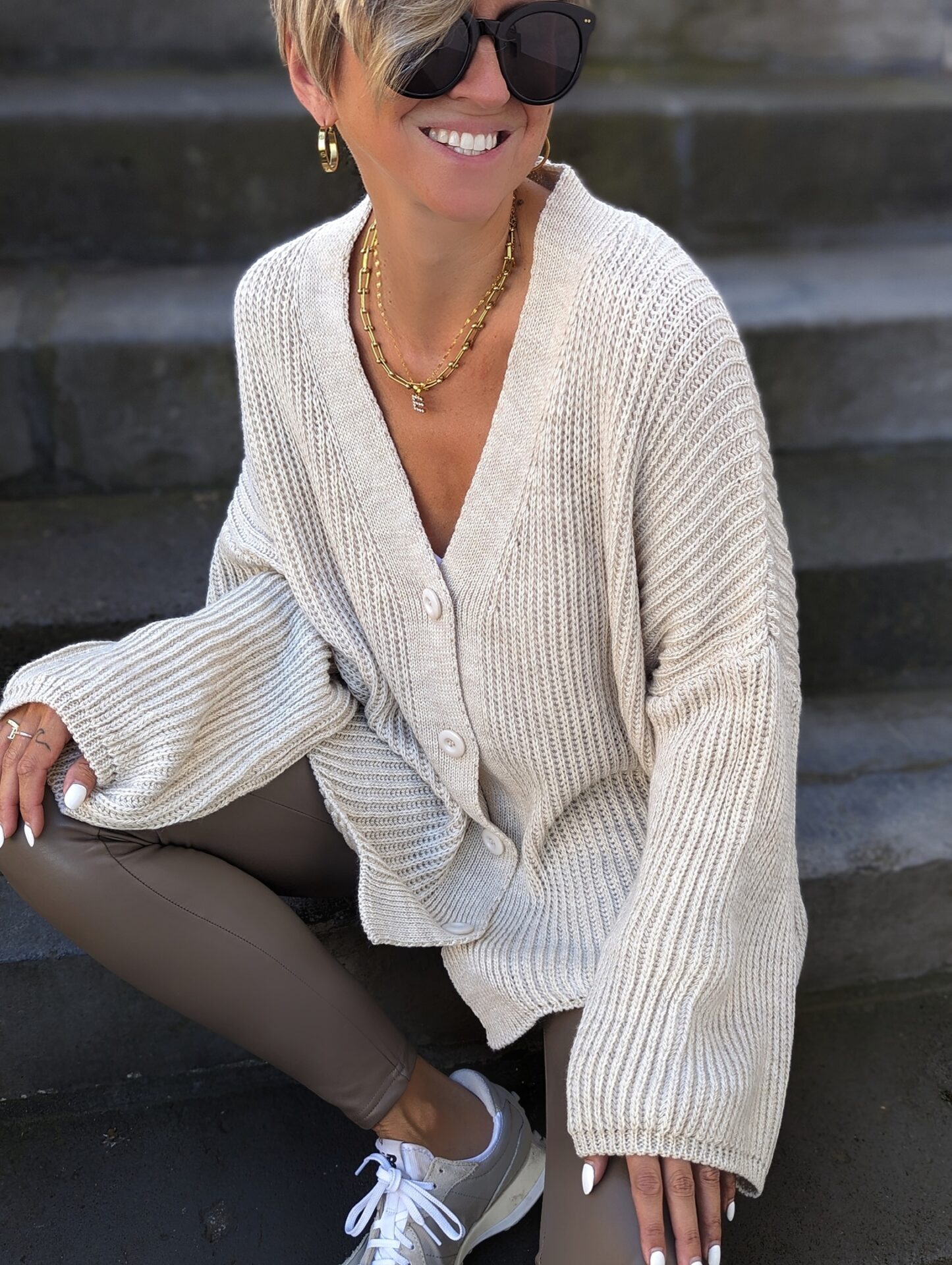 Oversize Cardigan RIBBED – versch. Farben