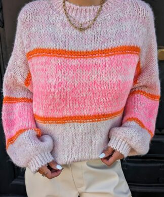 Strickpullover SUNDRIES – pink-orange