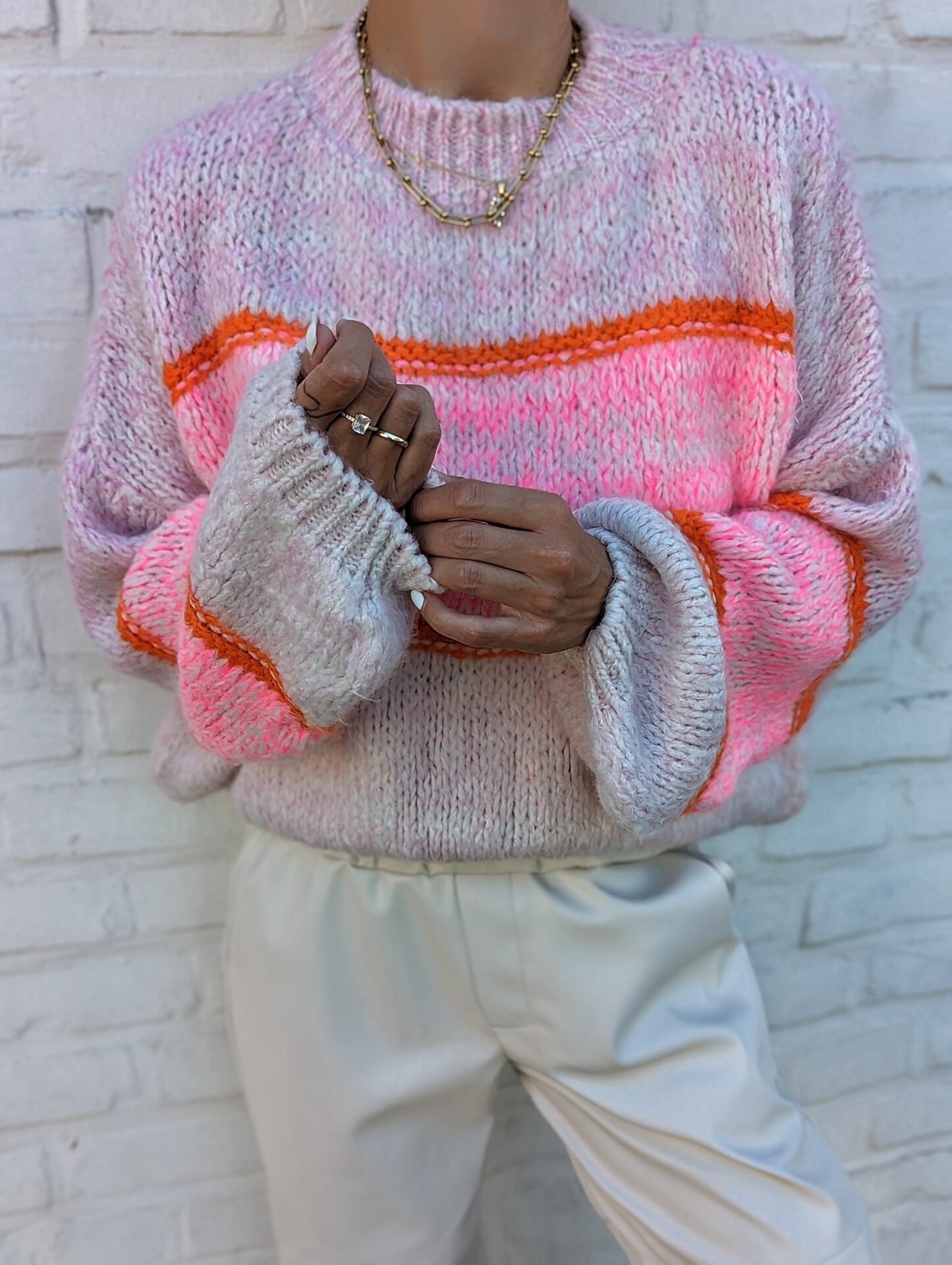 Strickpullover SUNDRIES – pink-orange
