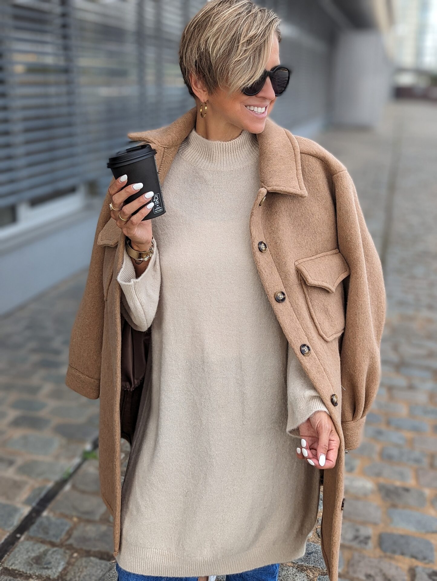 lässige Hemdjacke SHACKET UNI – versch. Farben BALCK DEAL
