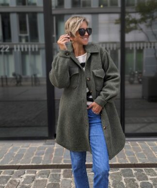 lässige Hemdjacke SHACKET UNI – versch. Farben BALCK DEAL