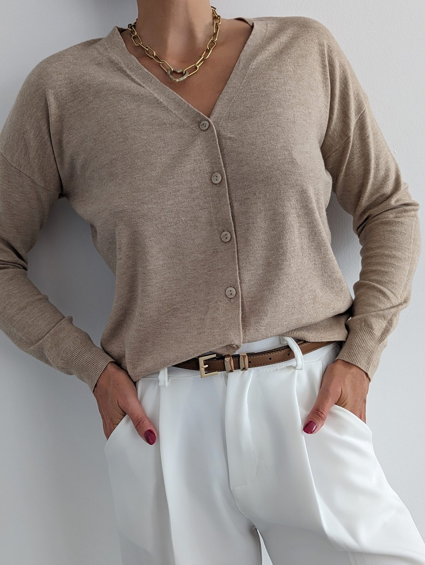 Feinstrickcardigan GOOD LOOKING – versch. Farben