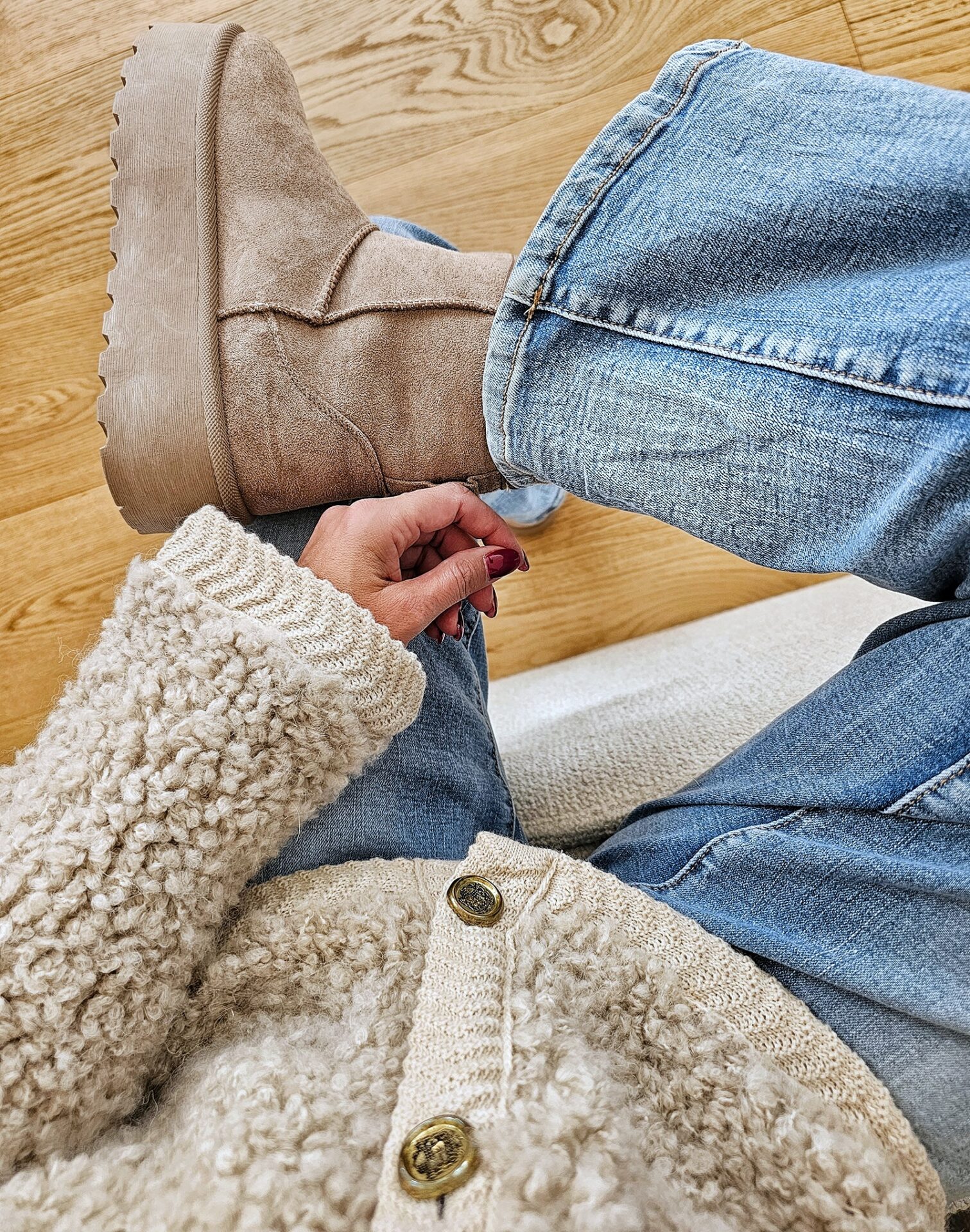 Plateau Boots GRAVITY – taupe