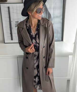 Kunstleder Trenchcoat – NOUGAT