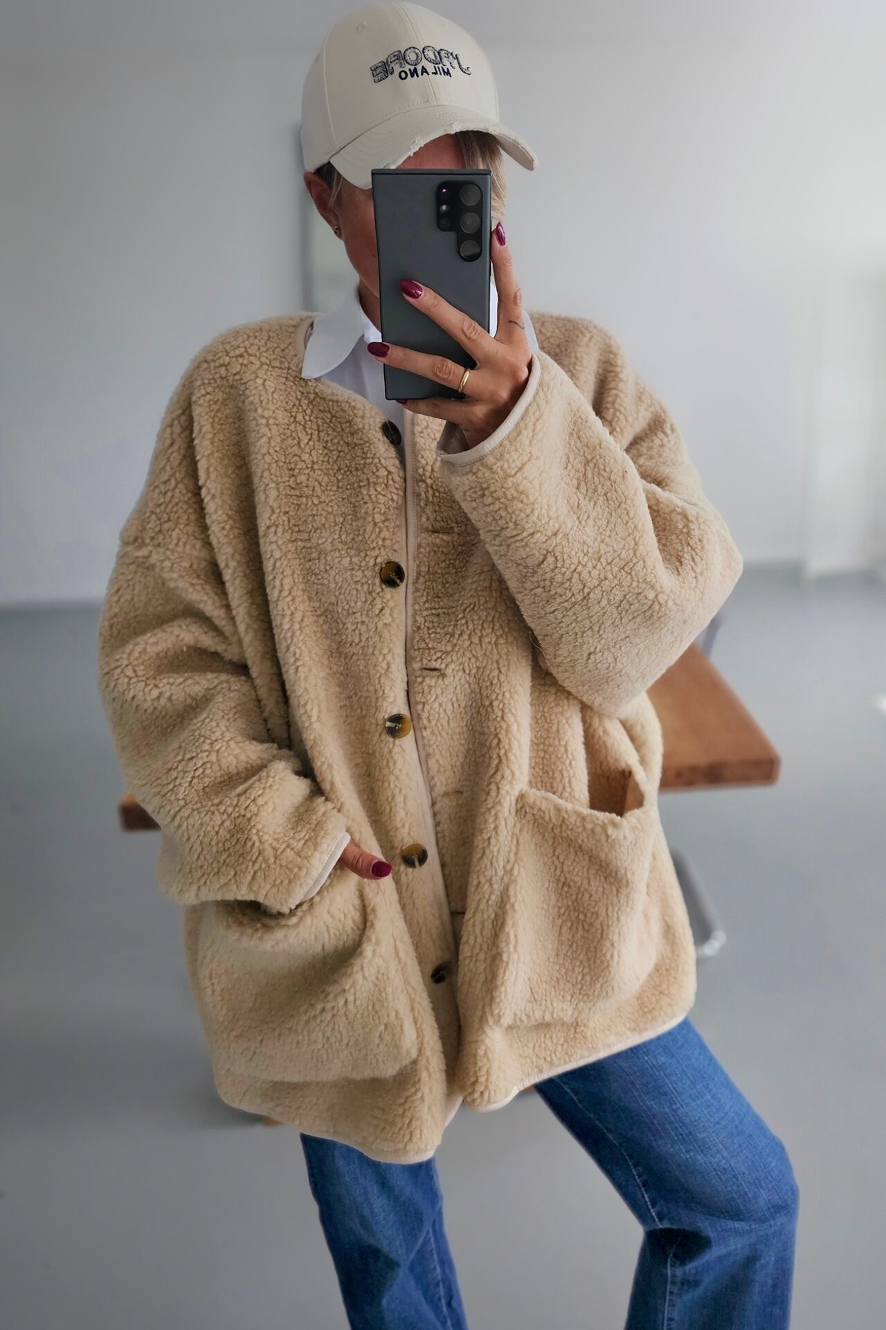 weite Kuscheljacke FUR ME – versch. Farben