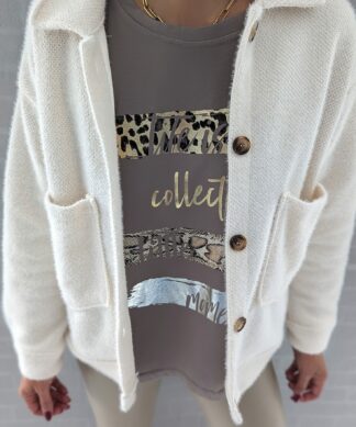 Longsleeve LIFE COLLECTION – taupe