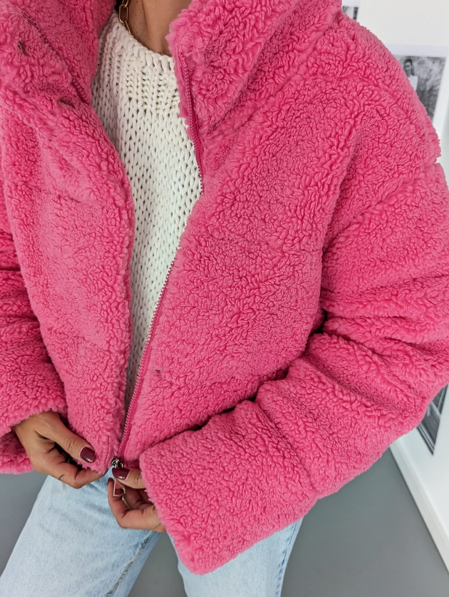 kurze Teddyjacke SO FURRY – versch. Farben