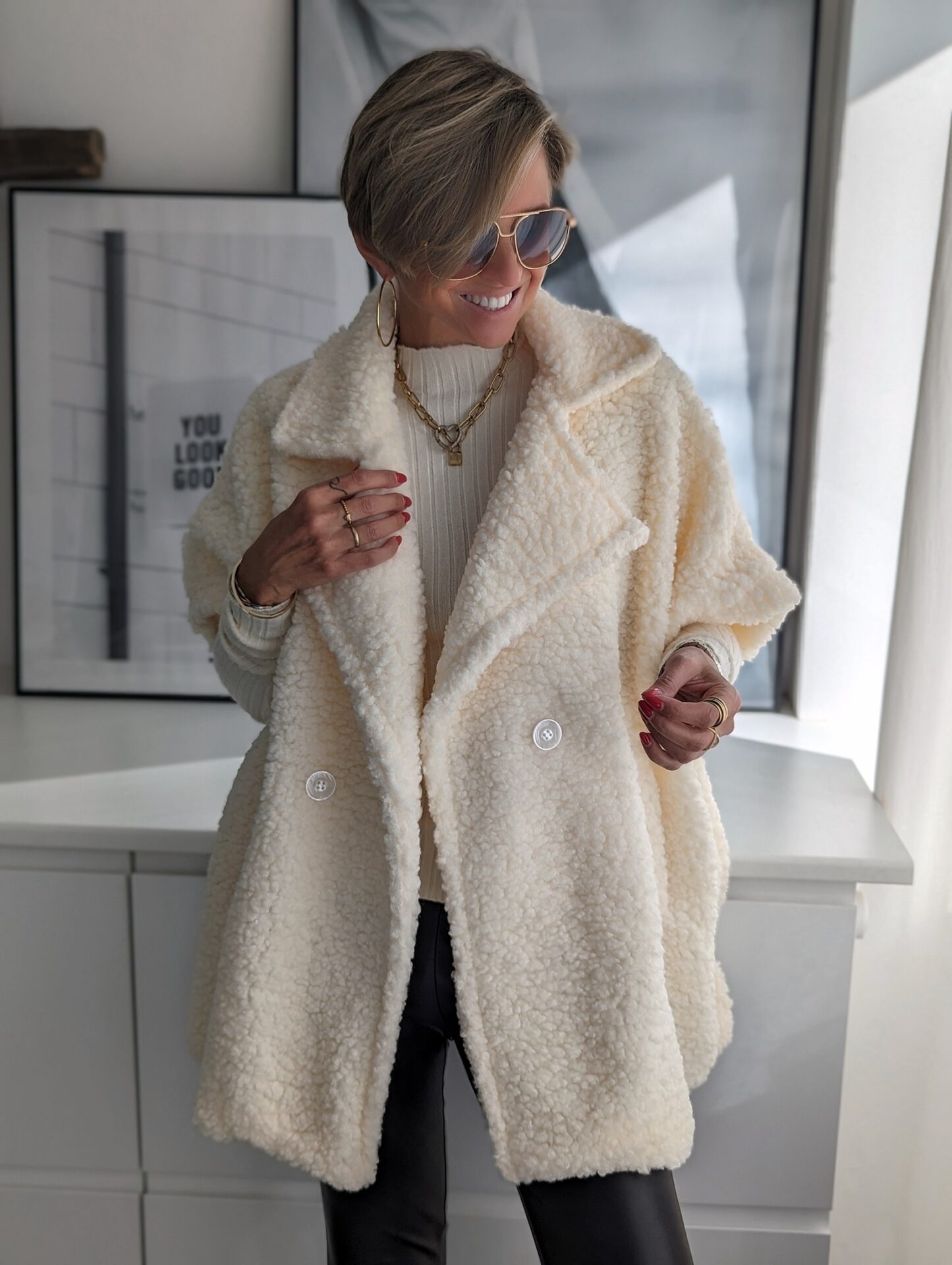 Teddy Poncho KEEP ME WARM – versch. Farben