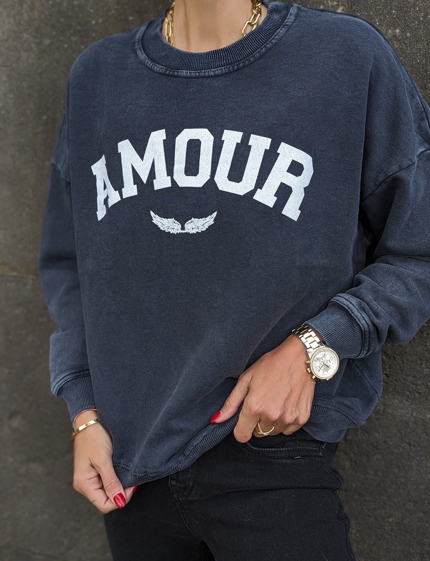 Sweater AMOUR MOUSTACHE – acidwash