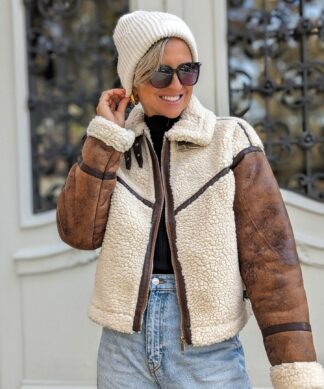 Oversize Jacke Suede LOWRIDER – braun