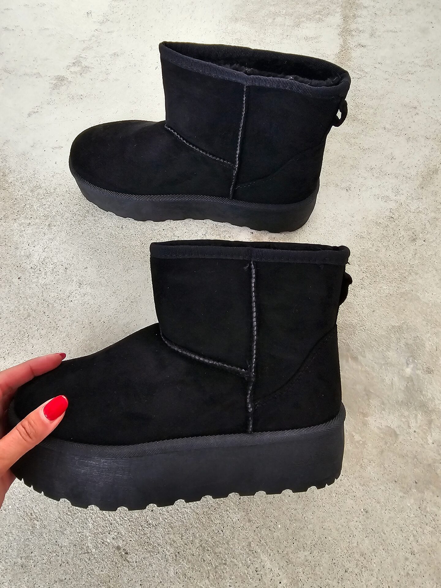 Plateau Boots HIGH END – schwarz
